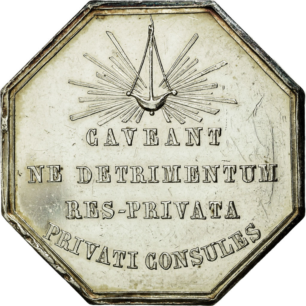 France, Token, Notary, AU(55-58), Silver, Lerouge:416