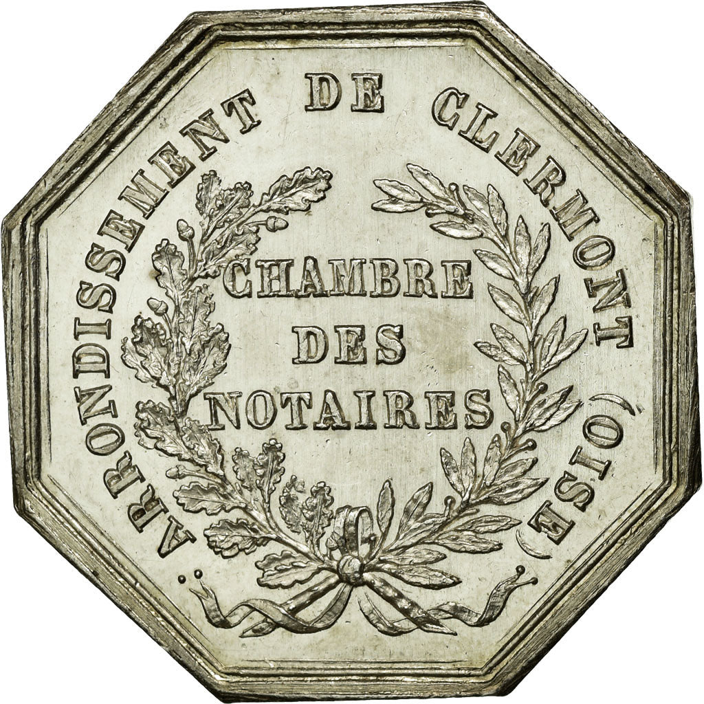 France, Token, Notary, 1824, MS(63), Silver, Lerouge:99d