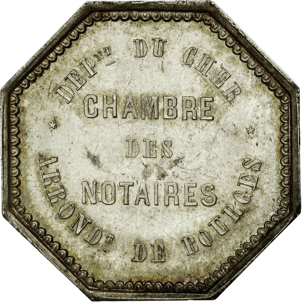 France, Jeton, Notary, TTB+, Argent, Lerouge:61