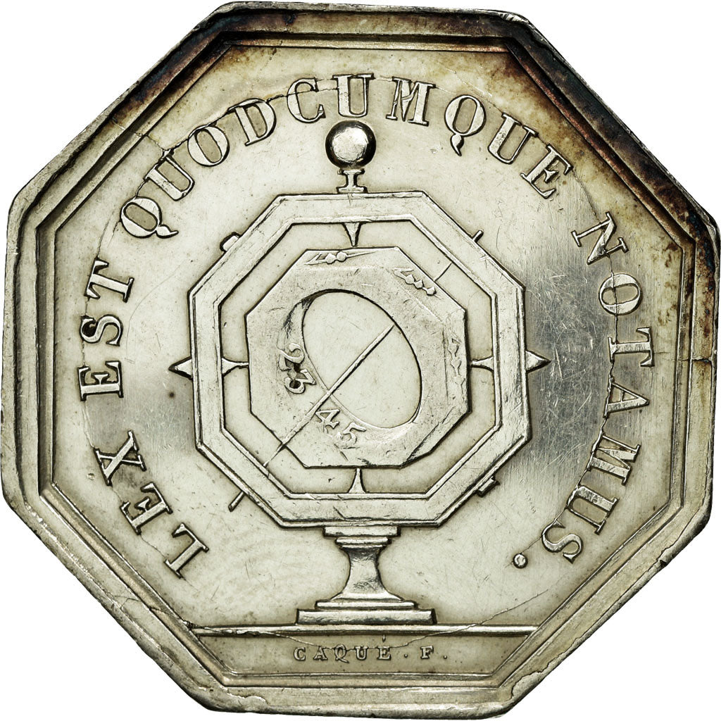 France, Token, Notary, AU(55-58), Silver, Lerouge:122