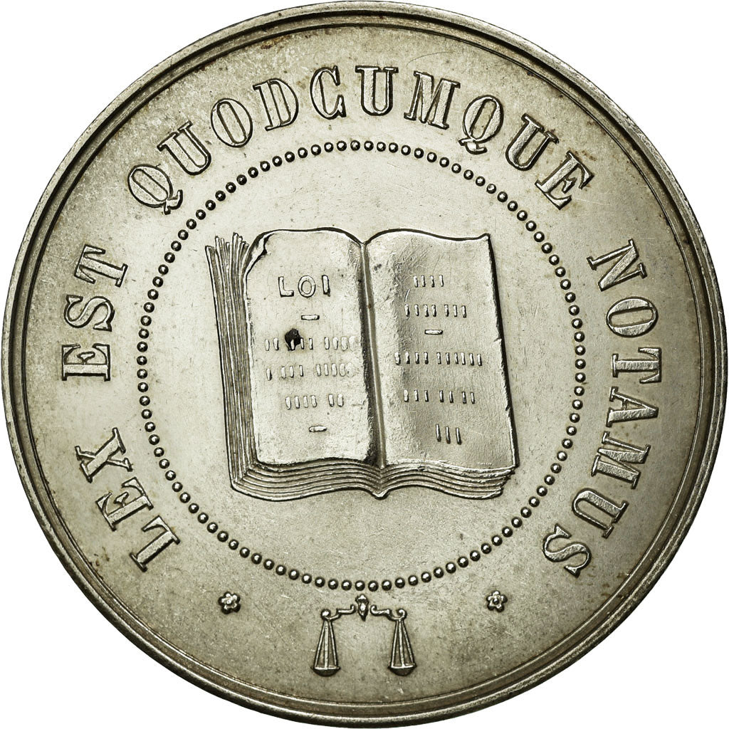 France, Jeton, Notary, SUP, Argent, Lerouge:90