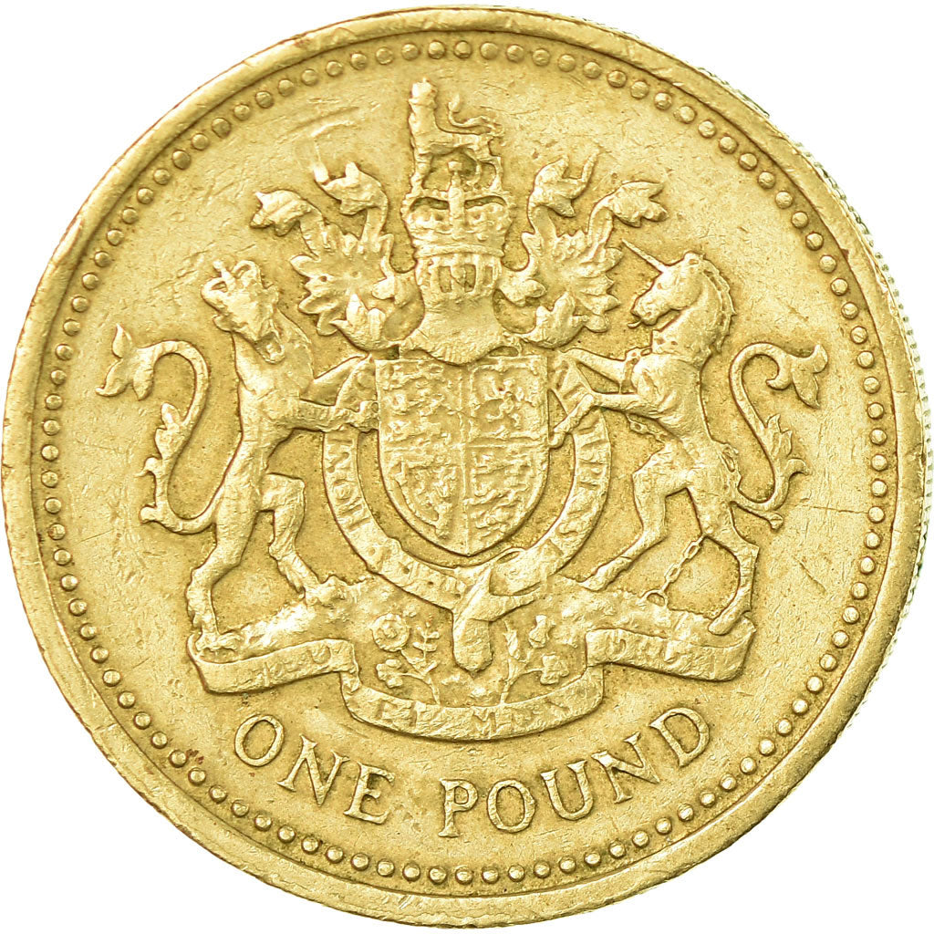 Moneda, Gran Bretaña, Elizabeth II, Pound, 1993, MBC, Níquel - latón, KM:964