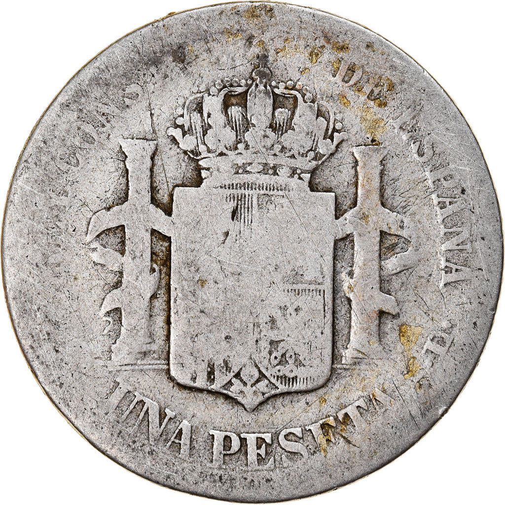 Monnaie, Espagne, Alfonso XIII, Peseta, 1893, Madrid, B, Argent, KM:702