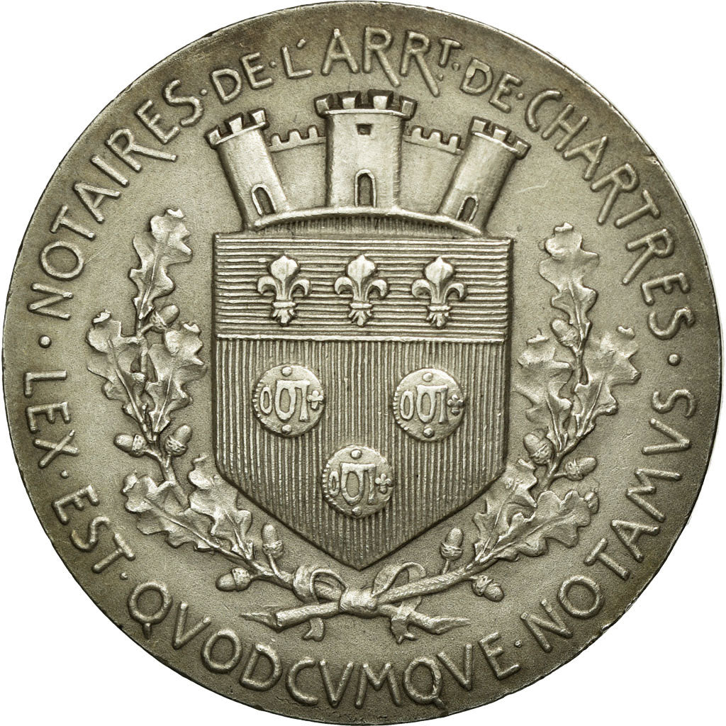 France, Token, Notary, AU(55-58), Silver, Lerouge:78, Daniel:Dupuis