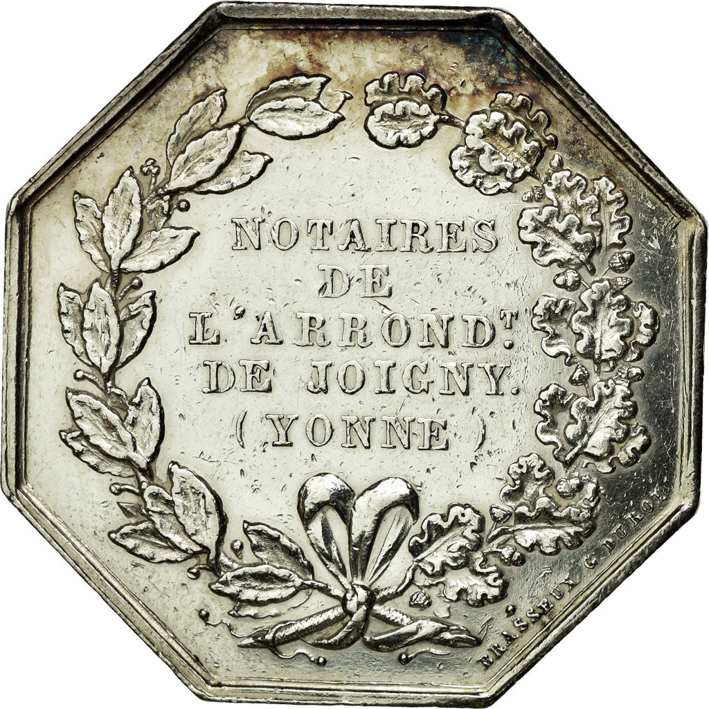 France, Token, Notary, EF(40-45), Silver, Lerouge:149