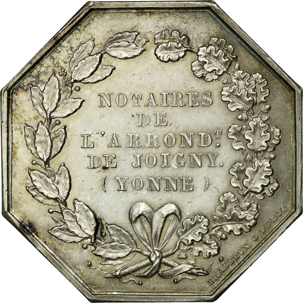 France, Token, Notary, AU(55-58), Silver, Lerouge:149