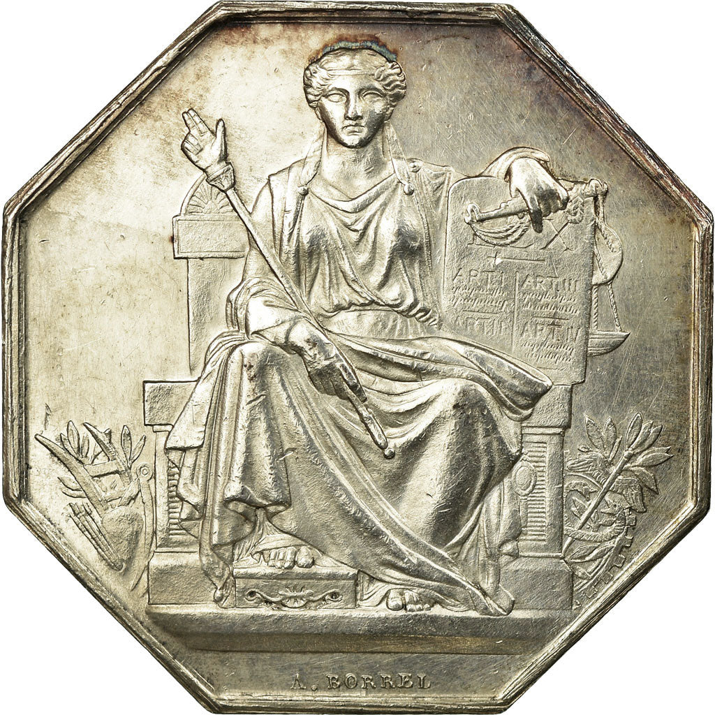 Francia, Token, Notaires de l'Arrondissement de Fontainebleau, Borrel, EBC