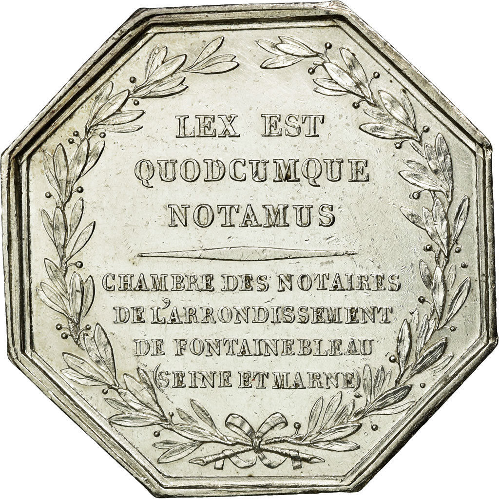 France, Token, Notary, AU(55-58), Silver, Lerouge:134