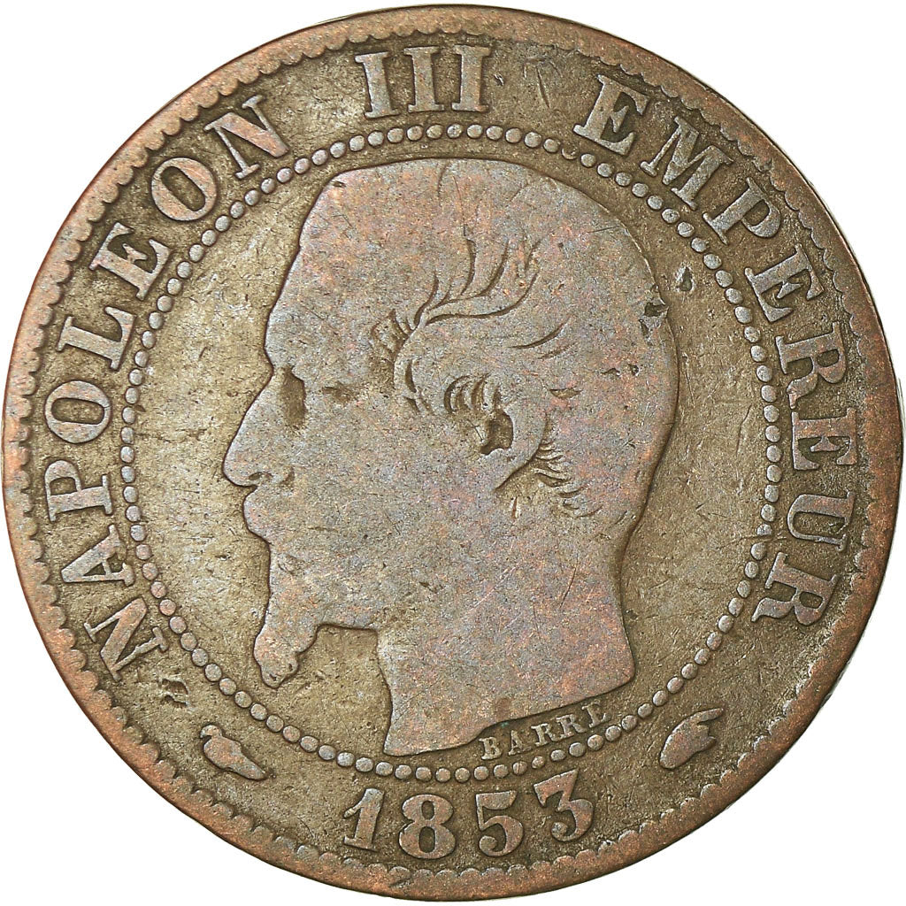 Moneta, Francja, Napoleon III, Napoléon III, 5 Centimes, 1853, Paris