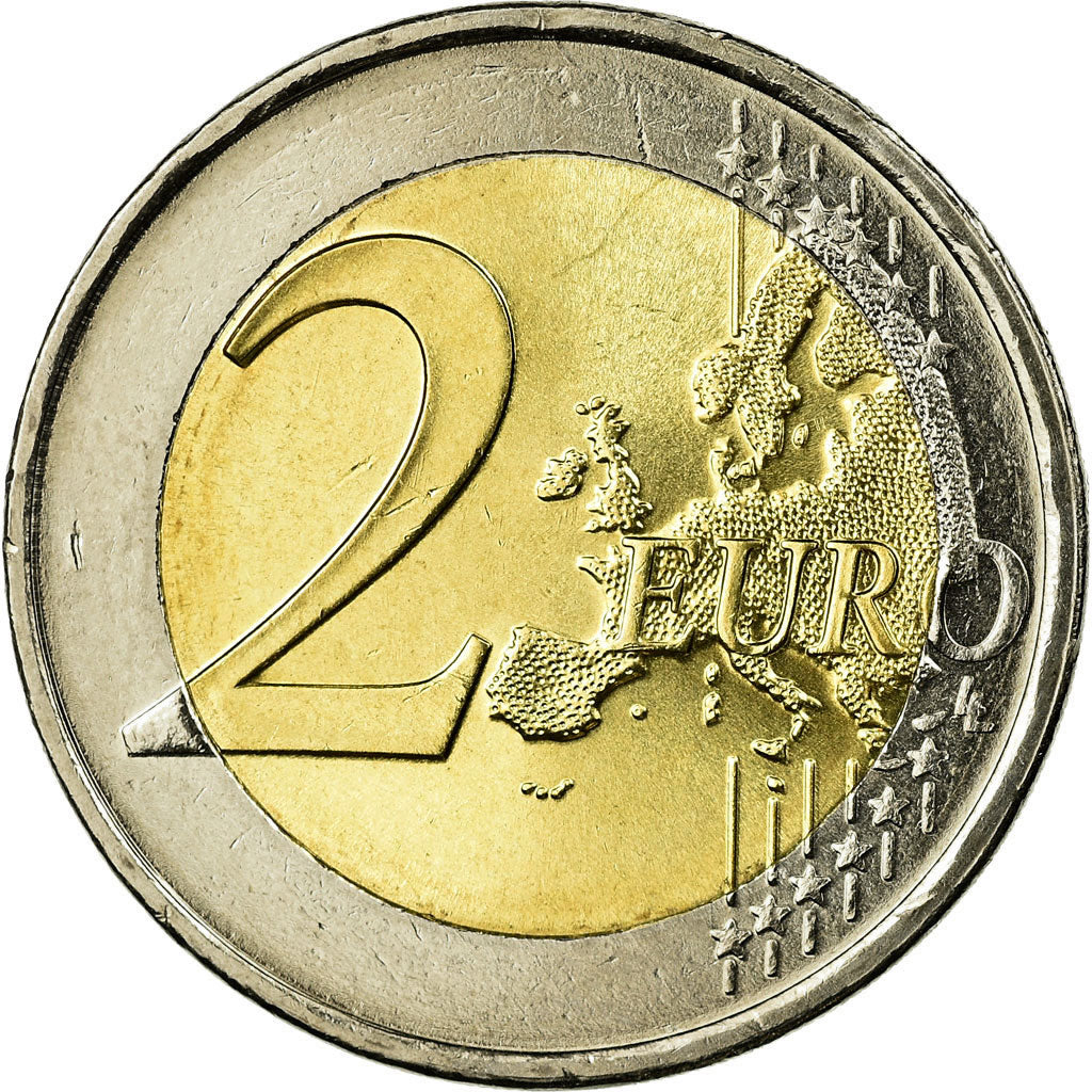 Greece, 2 Euro, Traité de Rome 50 ans, 2007, MS(63), Bi-Metallic, KM:216