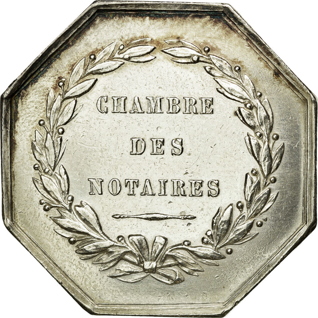 France, Token, Notary, AU(55-58), Silver, Lerouge:127a