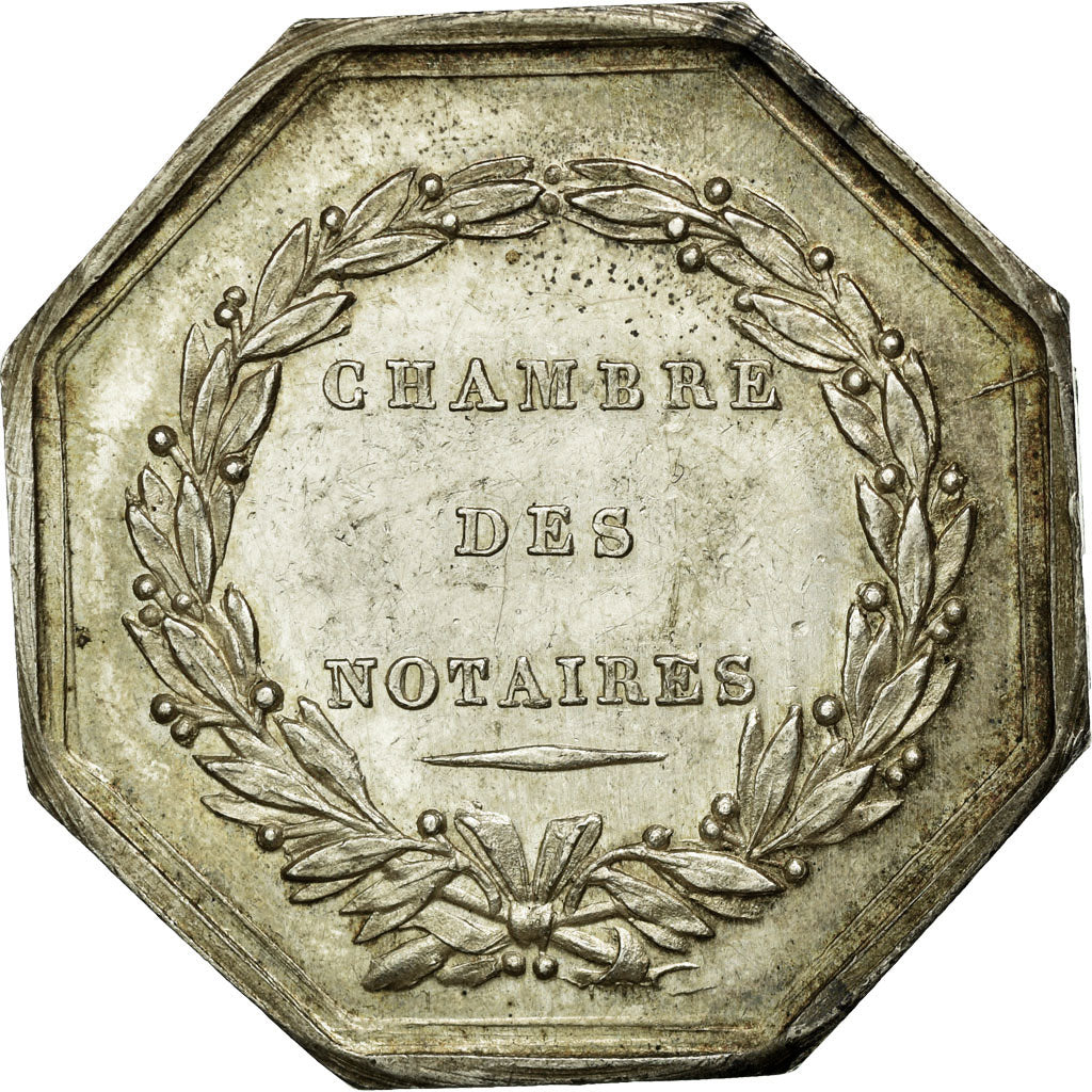 France, Token, Notary, AU(55-58), Silver, Lerouge:127a