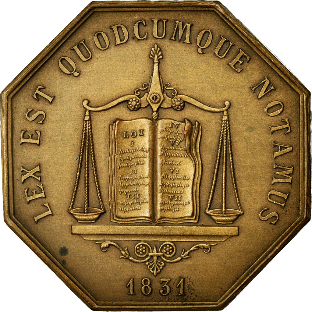 France, Jeton, Notary, 1831, SUP, Bronze, Lerouge:112c