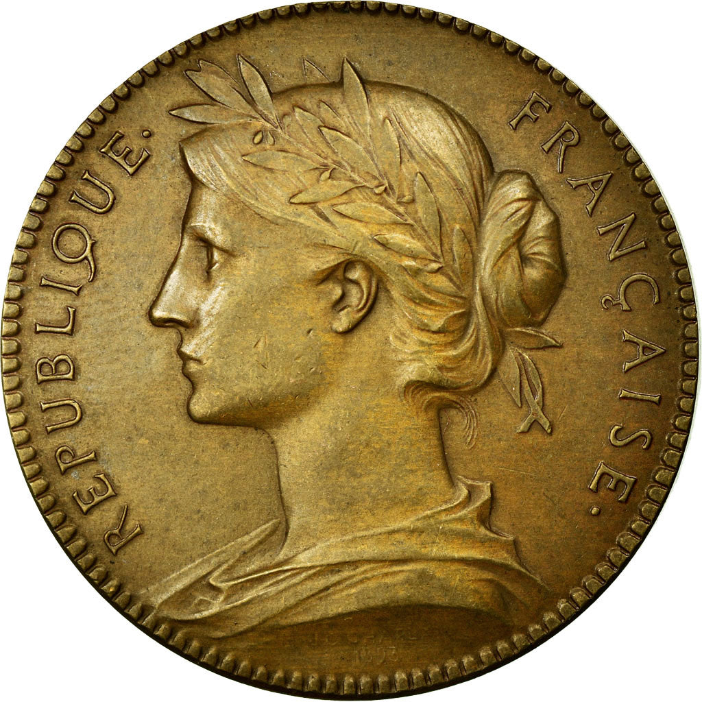 Francja, Token, Notariusz, 1893, AU(55-58), Bronze, Lerouge:322d