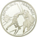 Moneta, Francja, Free-style skier, 100 Francs, 1990, BE, MS(65-70), Srebro