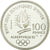 Moneta, Francja, Free-style skier, 100 Francs, 1990, BE, MS(65-70), Srebro