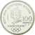 Moneta, Francja, Speed skaters, 100 Francs, 1990, BE, MS(65-70), Srebro, KM:980
