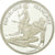 Moneta, Francja, Slalom skiers, 100 Francs, 1990, BE, MS(65-70), Srebro, KM:984