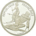 Moneta, Francja, Slalom skiers, 100 Francs, 1990, BE, MS(65-70), Srebro, KM:984