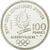 Moneta, Francja, Hockey players, 100 Francs, 1991, BE, MS(65-70), Srebro