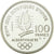 Moneta, Francja, Ski jumpers, 100 Francs, 1991, BE, MS(65-70), Srebro, KM:995