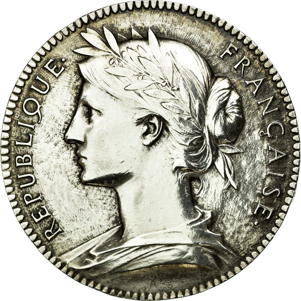 Frankreich, Token, Notary, 1893, SS, Silvered bronze, Lerouge:322b