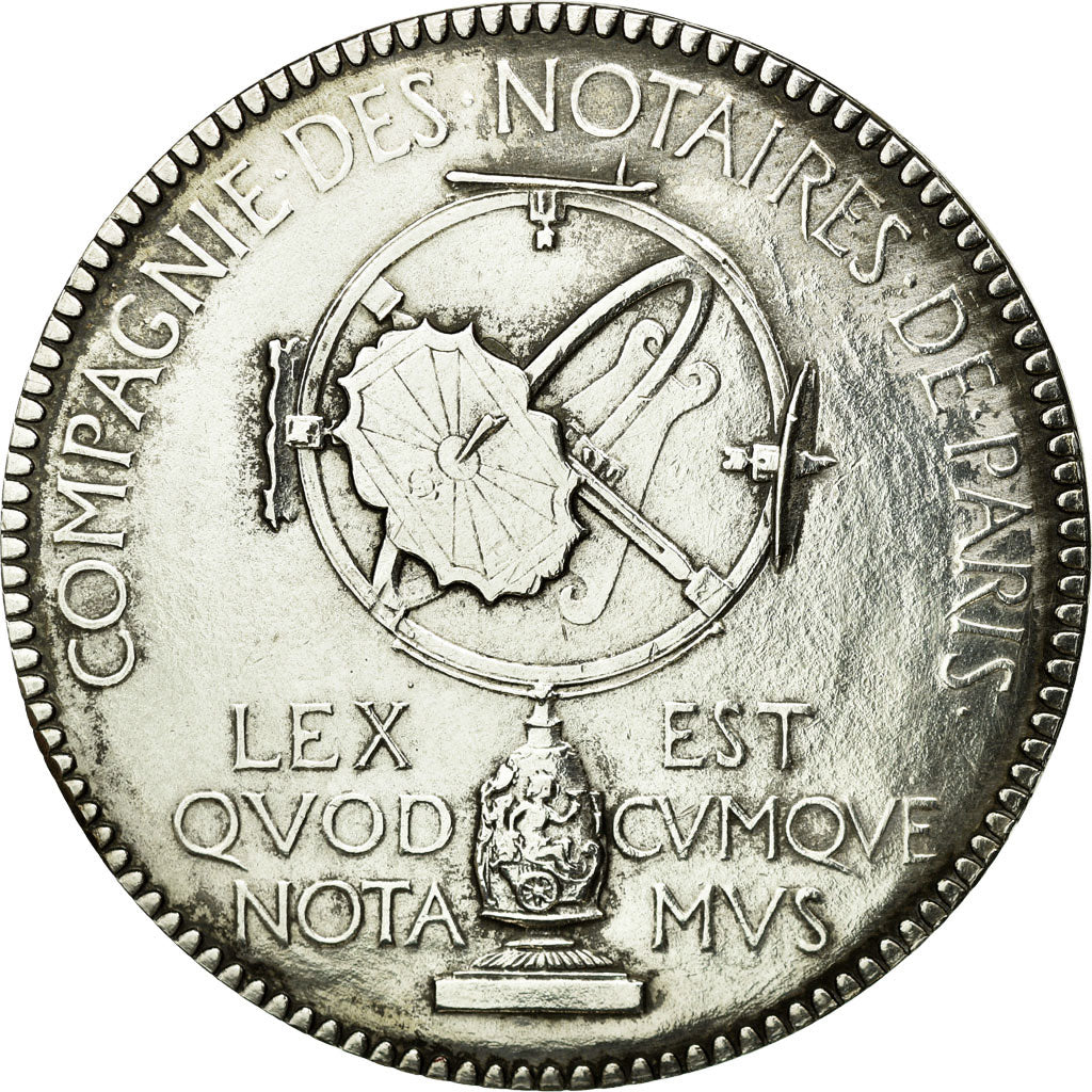 Frankreich, Token, Notary, 1893, SS, Silvered bronze, Lerouge:322b
