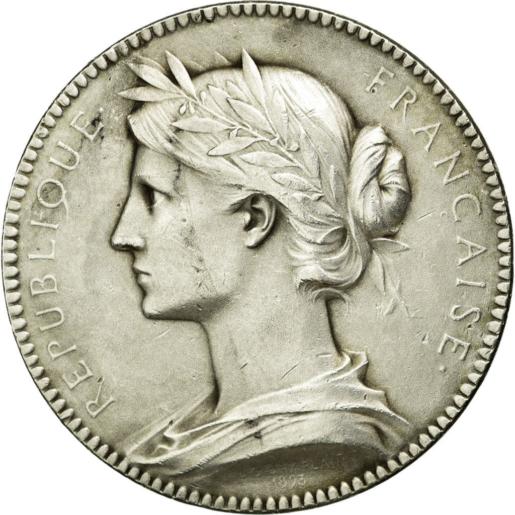 France, Token, Notary, 1893, EF(40-45), Silver, Lerouge:322a