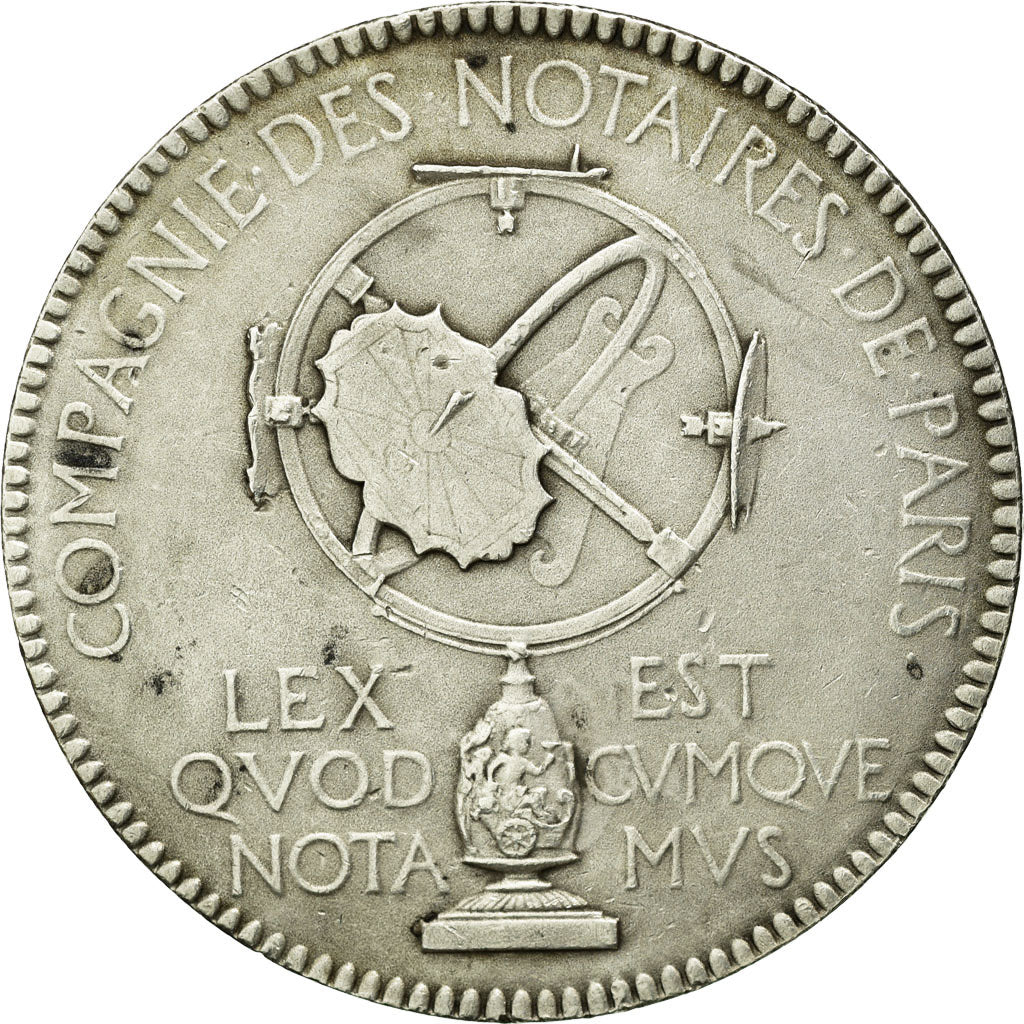France, Token, Notary, 1893, EF(40-45), Silver, Lerouge:322a