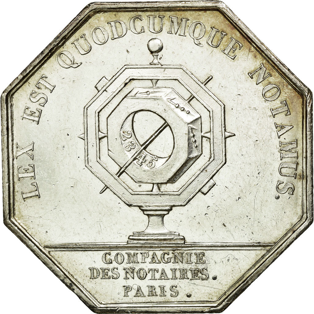 Francia, Token, Notary, 1820, SPL-, Argento, Lerouge:316
