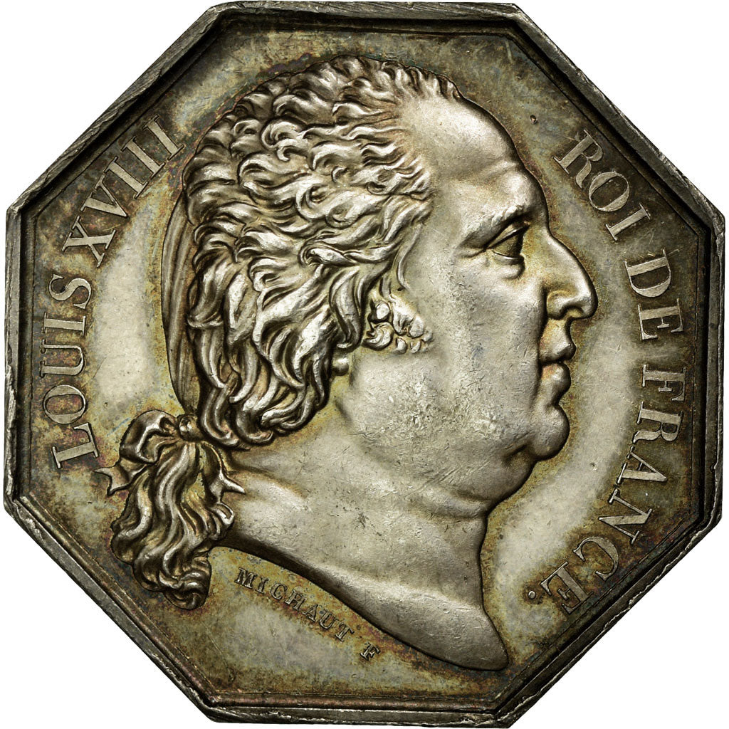 France, Token, Notary, AU(55-58), Silver, Lerouge:316a