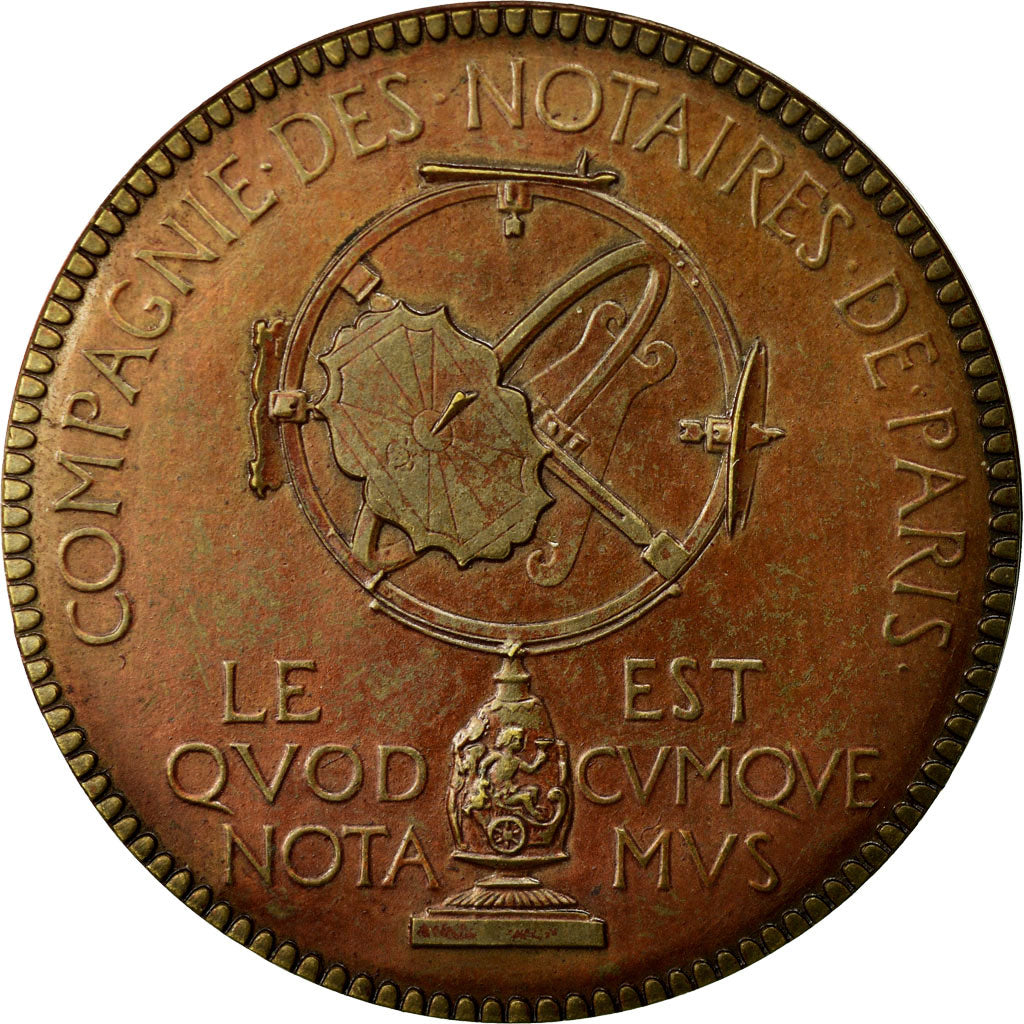 Francja, Token, Notariusz, 1893, AU(55-58), Bronze, Lerouge:322e