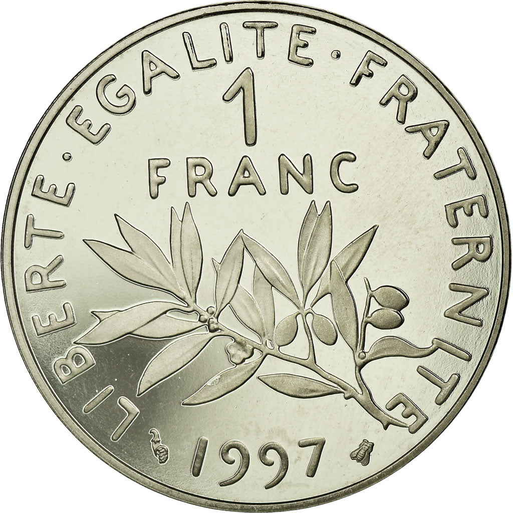 Moneta, Francia, Semeuse, Franc, 1997, Paris, FDC, Nichel, KM:925.2