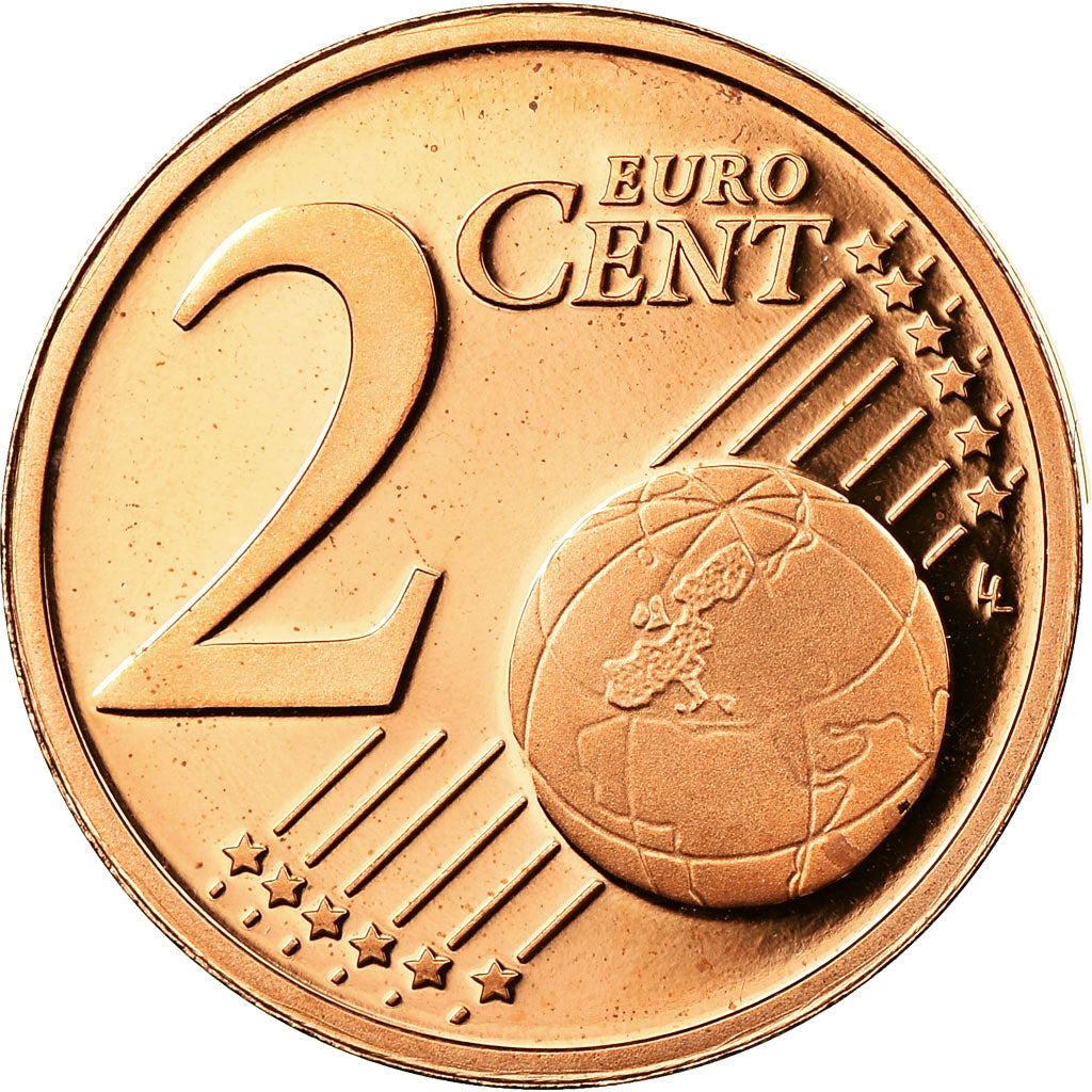 San Marino, 2 Euro Cent, 2008, Proof, STGL, Copper Plated Steel, KM:441