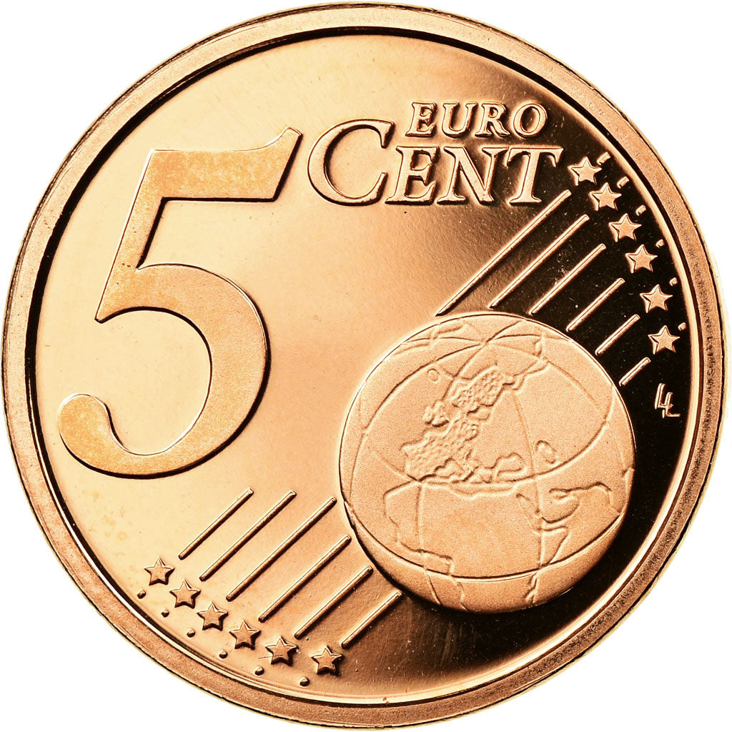 San Marino, 5 Euro Cent, 2008, Proof, FDC, Copper Plated Steel, KM:442
