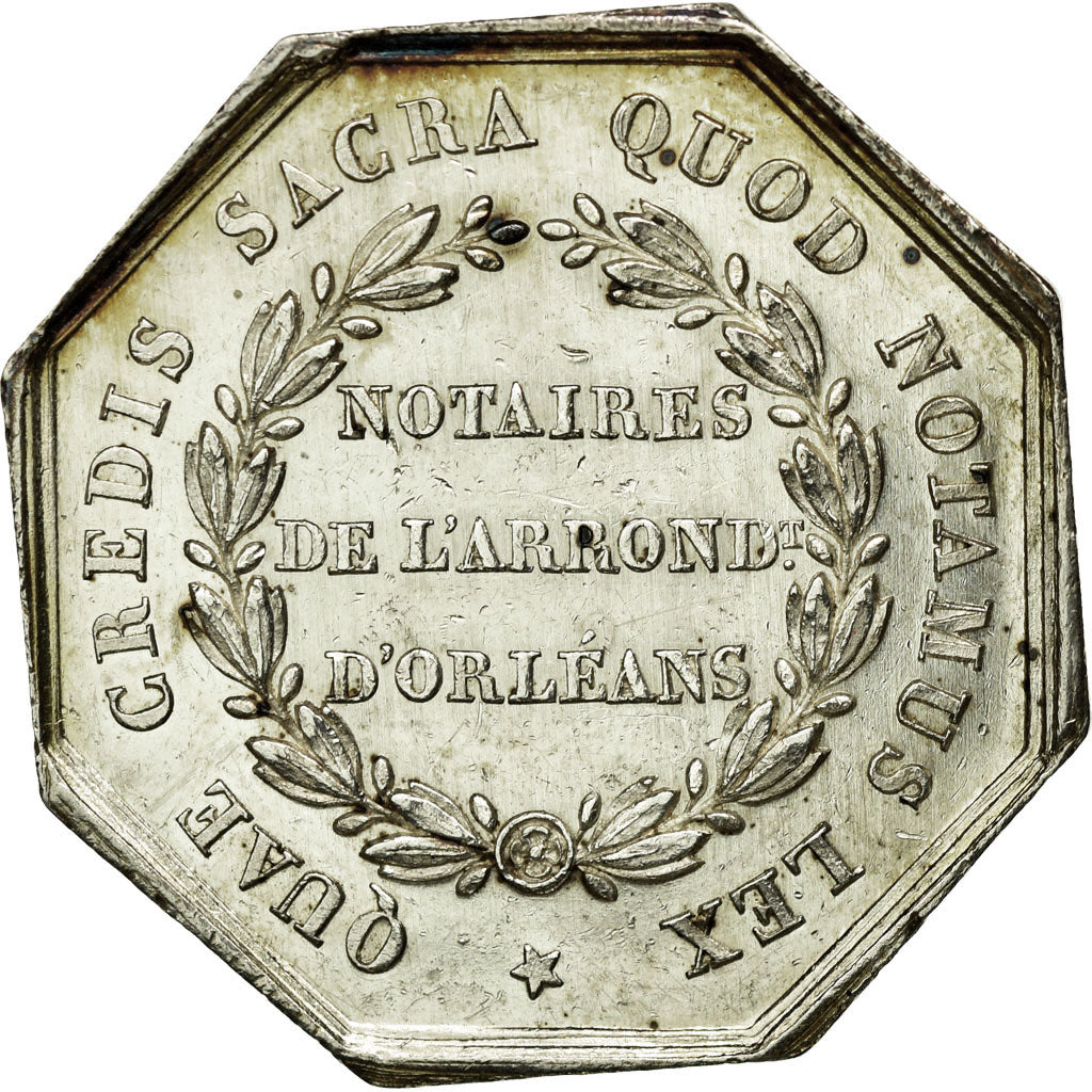 France, Token, Notary, AU(55-58), Silver, Lerouge:254