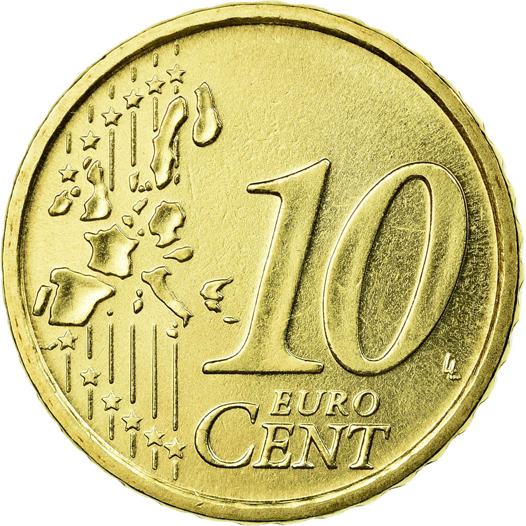 Vatikanstadt, 10 Euro Cent, 2007, BU, UNZ, Messing, KM:378