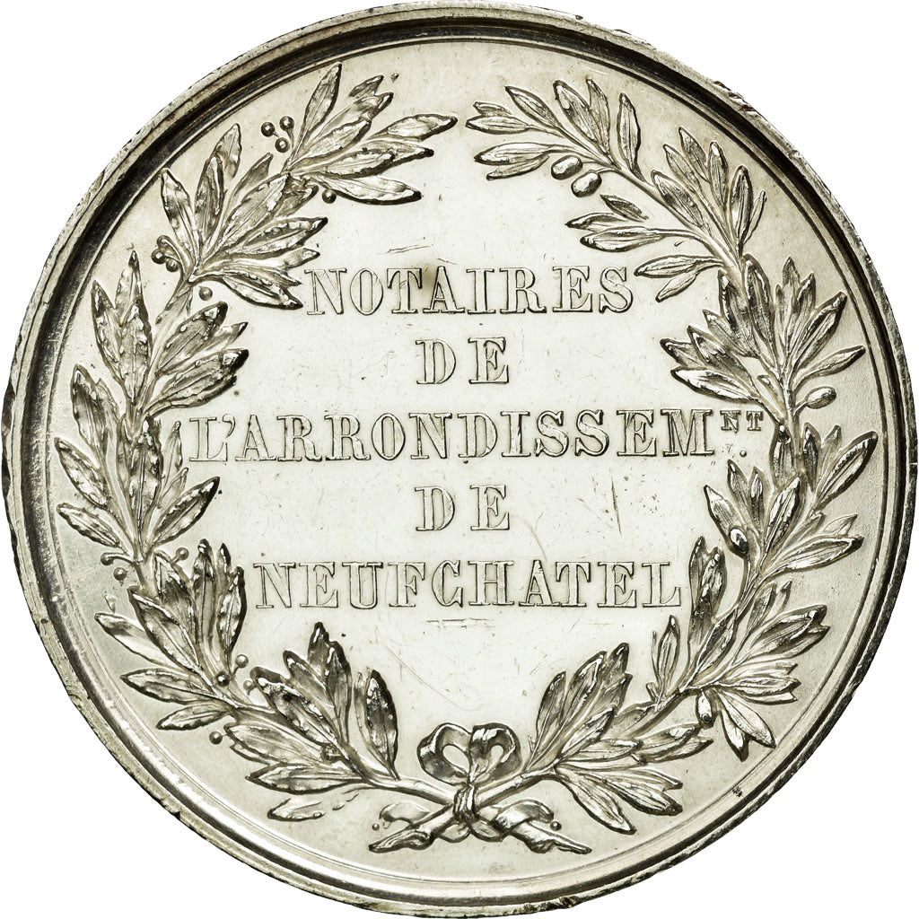 France, Token, Notary, MS(63), Silver, Lerouge:217