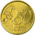 San Marino, 50 Euro Cent, 2002, MS(65-70), Brass, KM:445