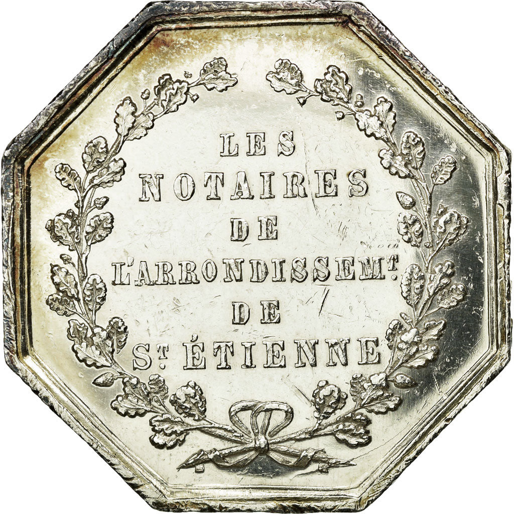 France, Token, Notary, AU(55-58), Silver, Lerouge:366