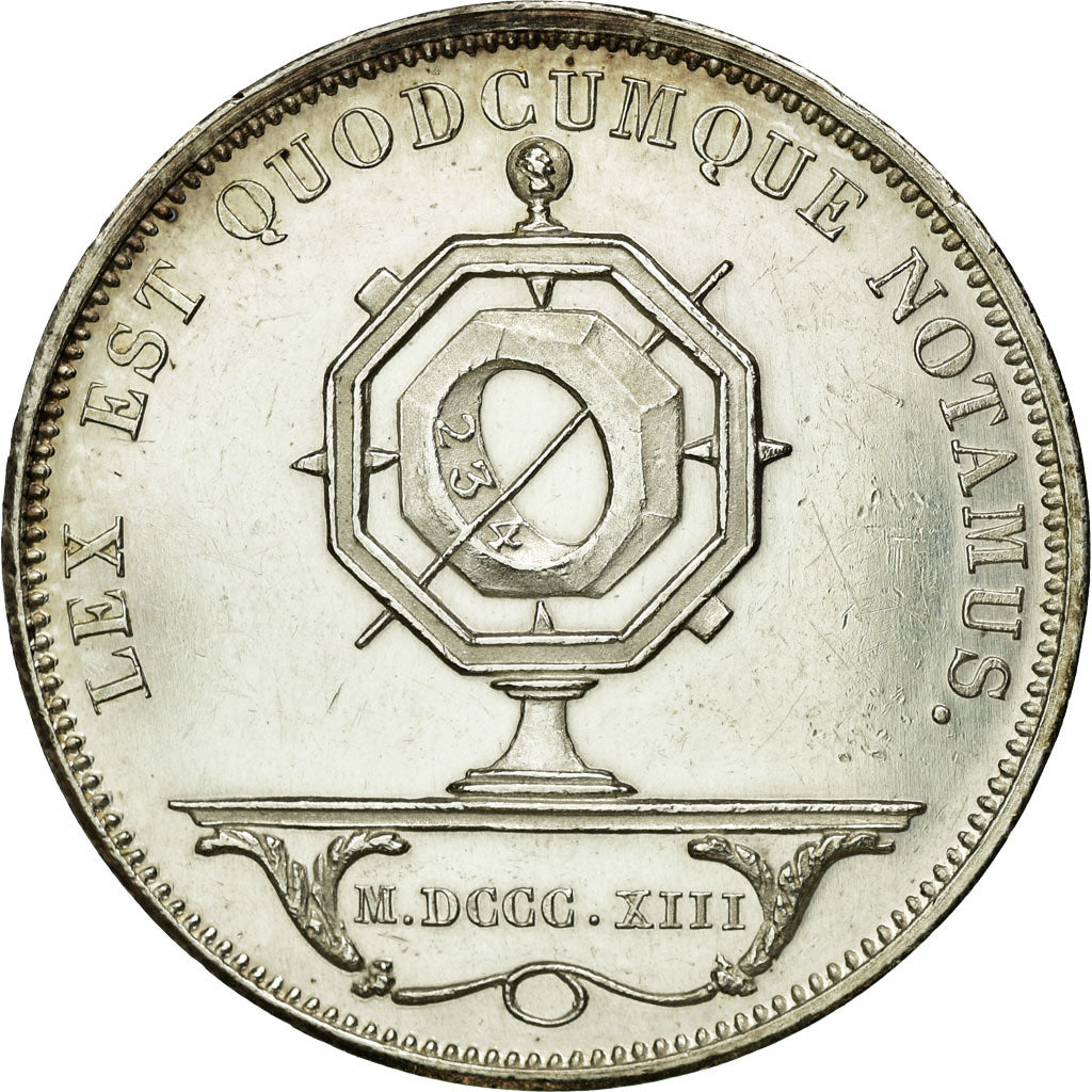 France, Token, Notary, 1886, MS(63), Silver, Lerouge:368