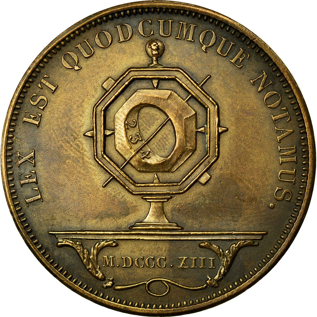 Francja, Token, Notariusz, 1886, AU(55-58), Bronze, Lerouge:368e