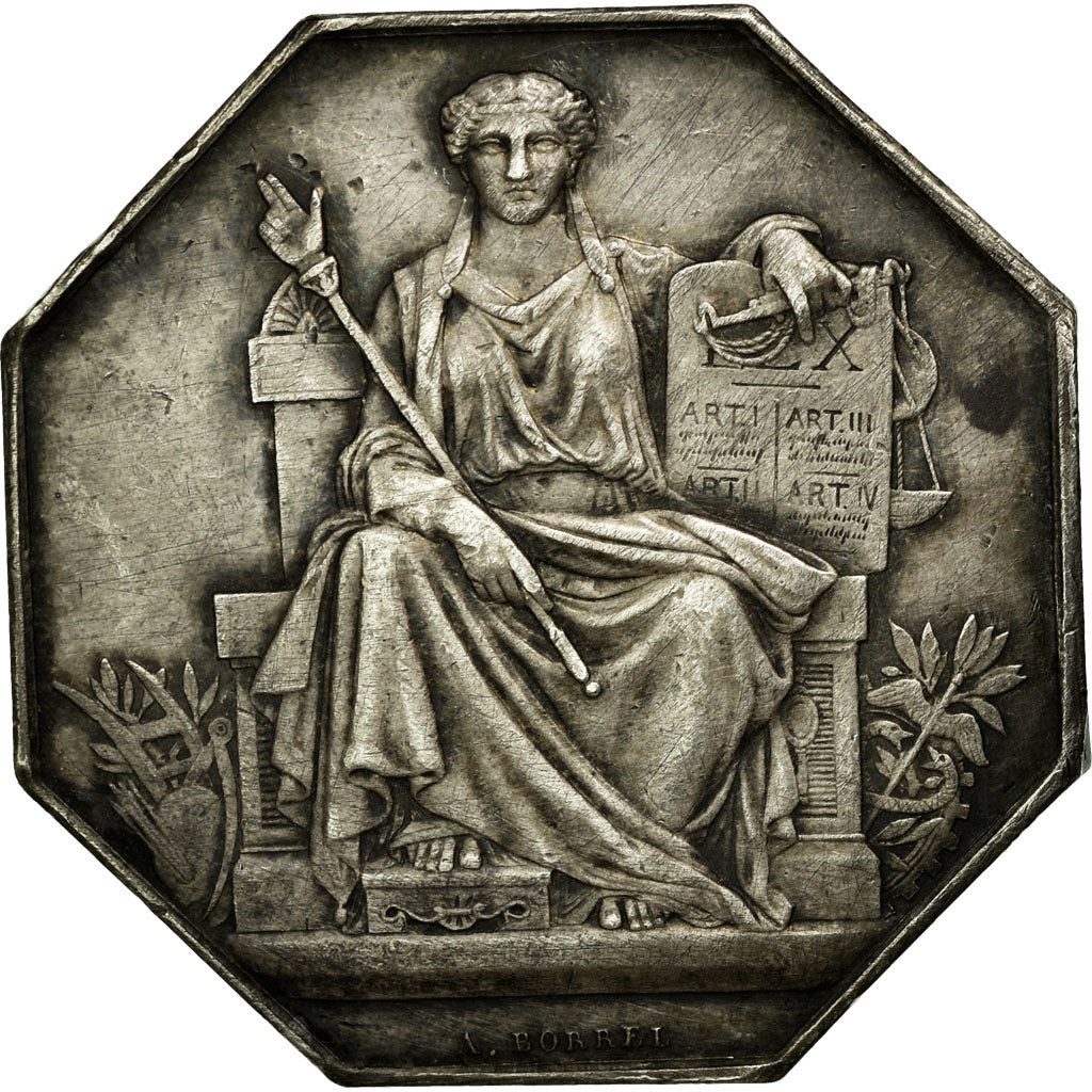 France, Token, Notary, AU(50-53), Silver, Lerouge:229
