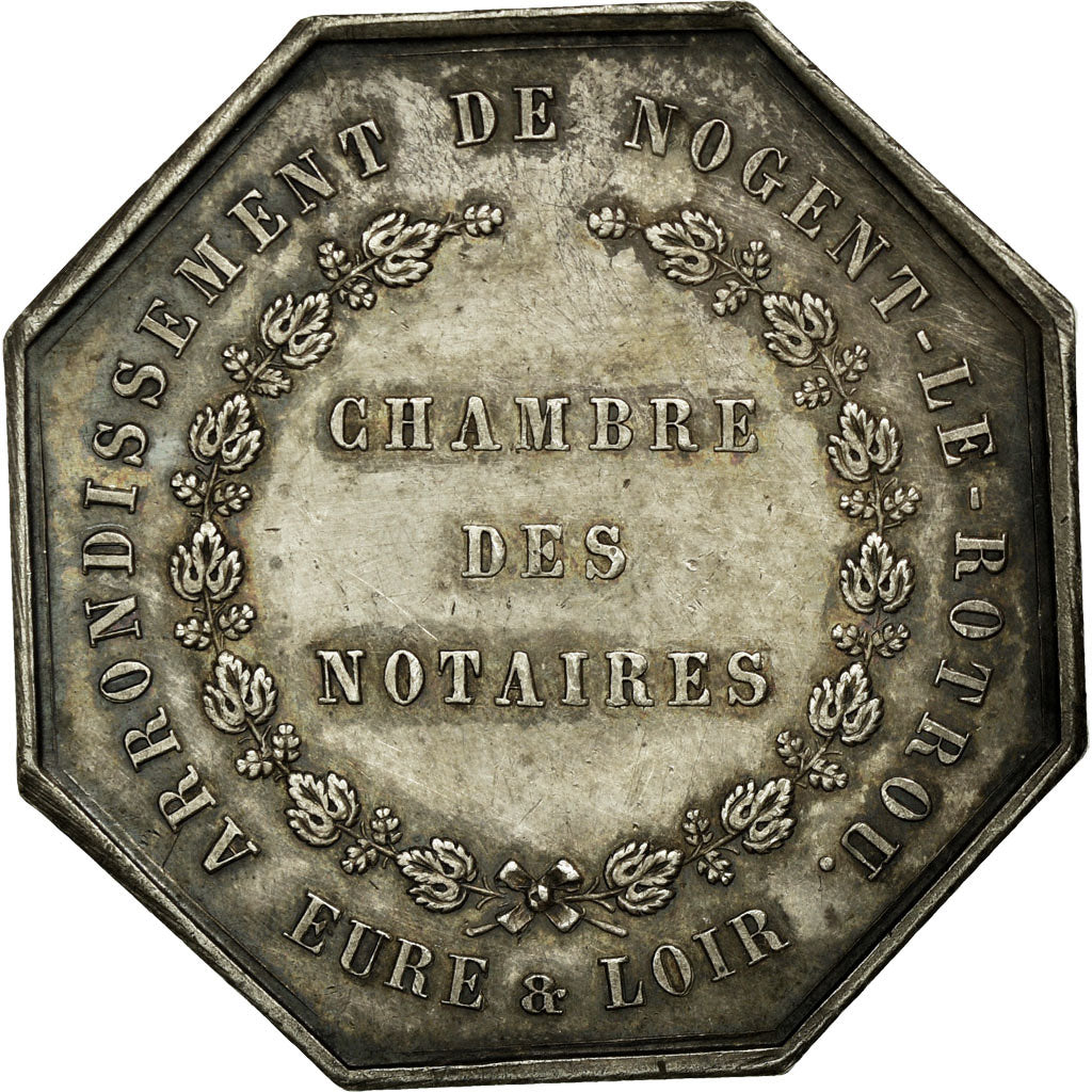 France, Token, Notary, AU(50-53), Silver, Lerouge:229