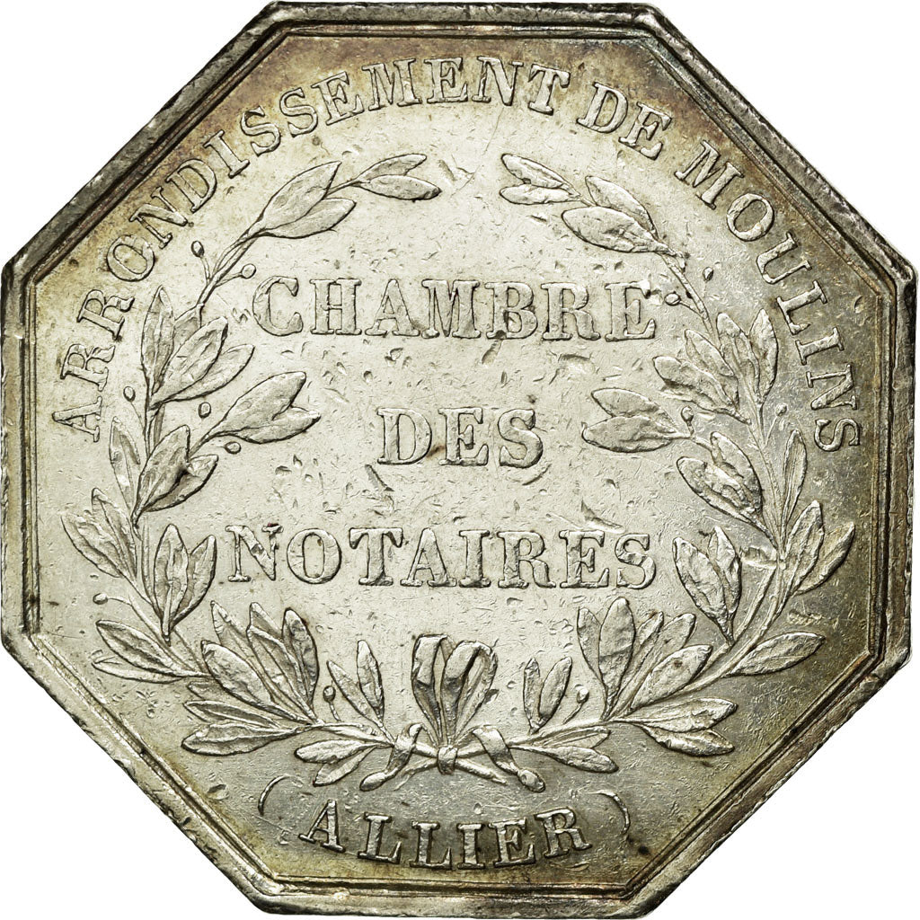 France, Token, Notary, EF(40-45), Silver, Lerouge:205