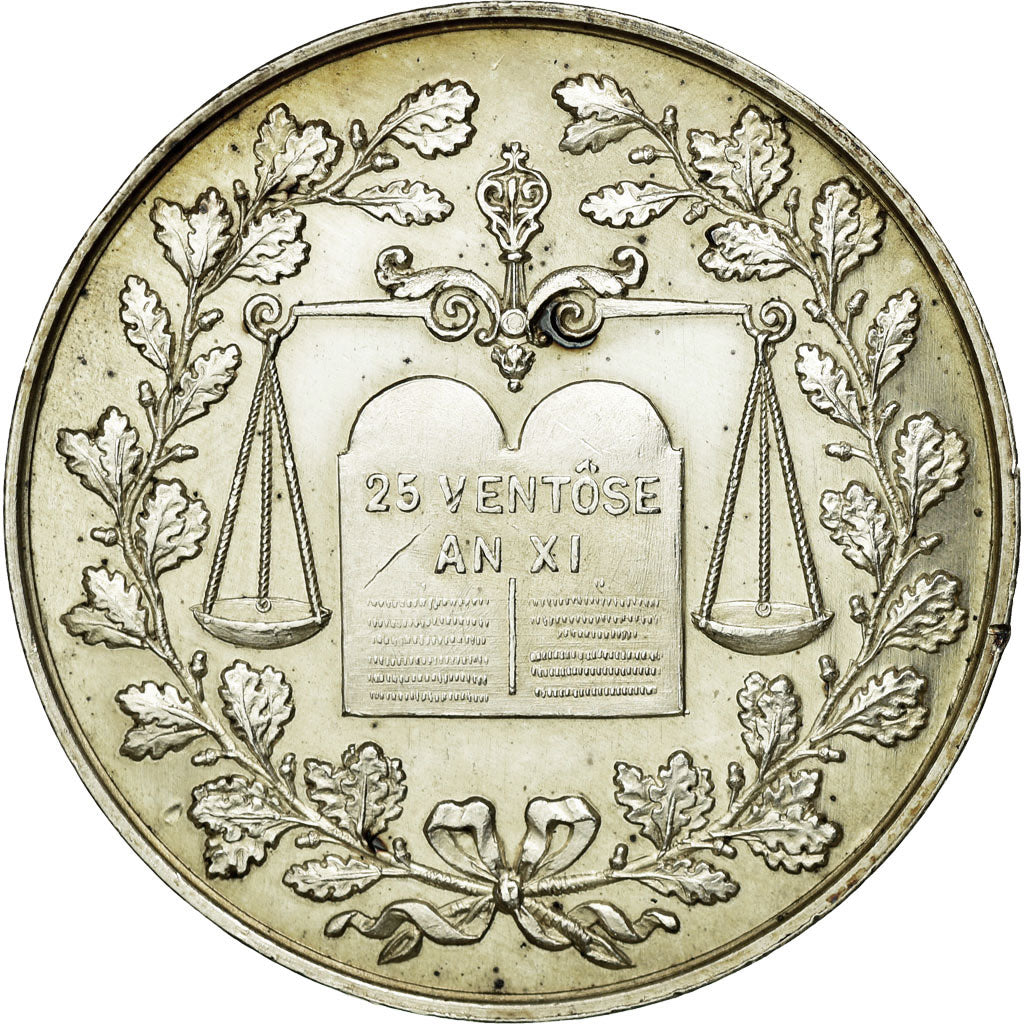 France, Token, Notary, AU(55-58), Silver, Lerouge:377