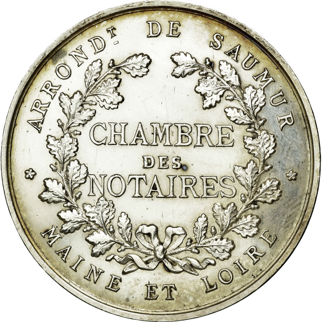 France, Token, Notary, AU(55-58), Silver, Lerouge:377