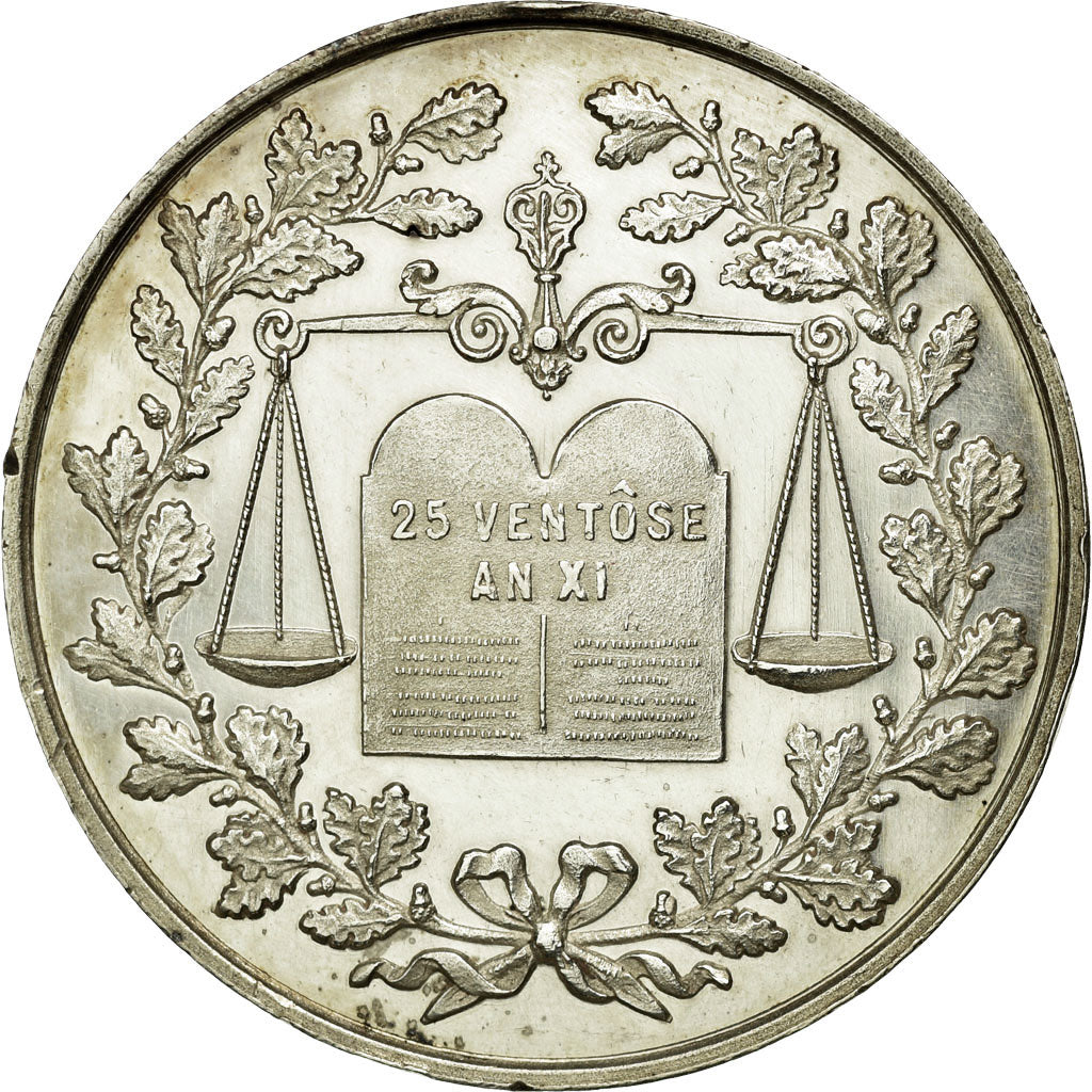 France, Token, Notary, AU(55-58), Silver, Lerouge:377