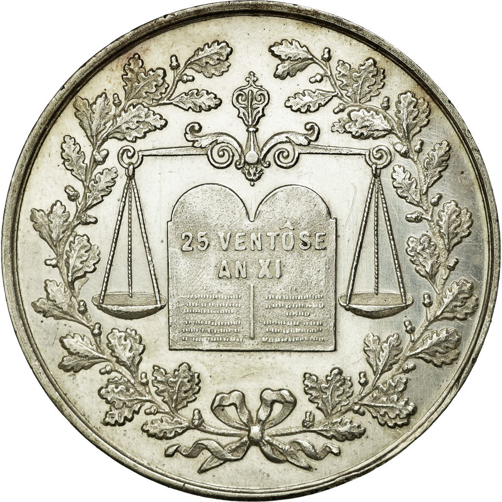 France, Token, Notary, VF(20-25), Silver, Lerouge:377