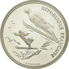 Monnaie, France, Saut à Ski, 100 Francs, 1991, BE, SUP, Argent, Gadoury:C20